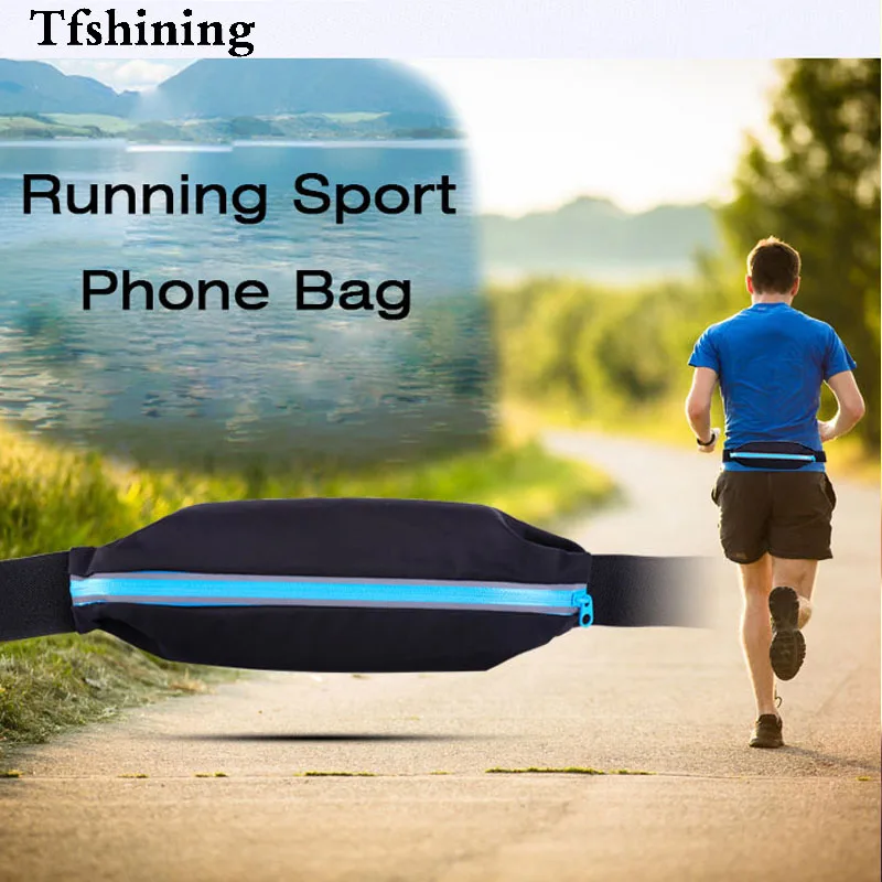 Tfshining للماء تشغيل حقائب رياضية رياضة الخصر أكياس الهاتف حزم حزام الحقيبة حالة ل هاتف محمول 4-5.5 بوصة الهاتف المحمول أكياس