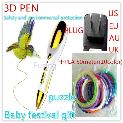 3D Ручка с микро USB зарядкой подарок на день рождения для Развивающие игрушки