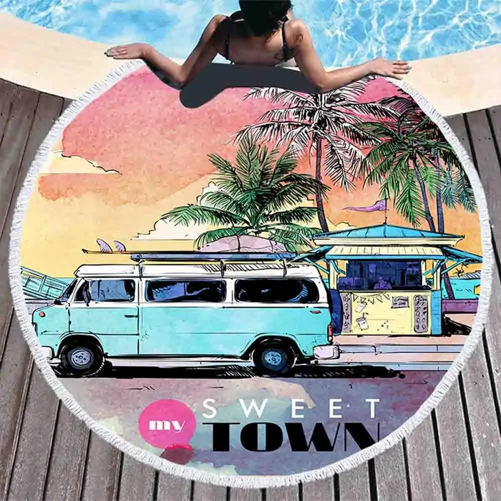 GT8073-7 Seaside Car Tapestry