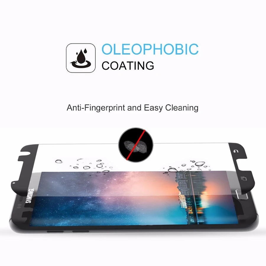 HSTRADE-For-Samsung-Galaxy-S7-Edge-Case-Friendly-Tempered-Glass-3D-9H-For-Galaxy-S6-Edge