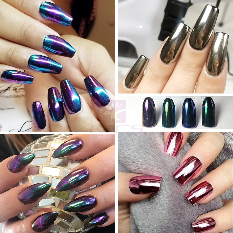 1g Box Gold Sliver Nail Glitter Powder Shinning Mirror font b Eye b font font b