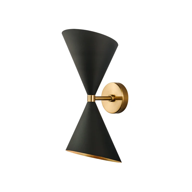 Postmodern Minimalist Restaurant Bar Clothing Store light Staircase Beside Bedroom Designer Corridor Iron Black Wall Lamp