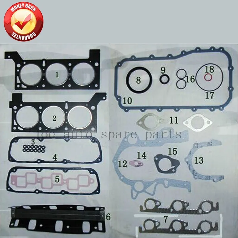 

EGA Engine complete Full gasket set kit for Dodge Caravan III 3.3L Chrysler Voyager IV III 3.3L 3301cc 00-08 50233300 04882159AC
