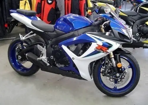 

White Blue Black Motorcycle Complete ABS Plastic Injection Fairing Kit for 2006-2007 Suzuki GSXR GSX-R 600 750 Full Body Molding