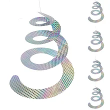 5 шт. птица вращающаяся спираль ветер светоотражающий лазерный пояс товары для сада на открытом воздухе садовый Сад Парковка Гараж отпугивающие птицы