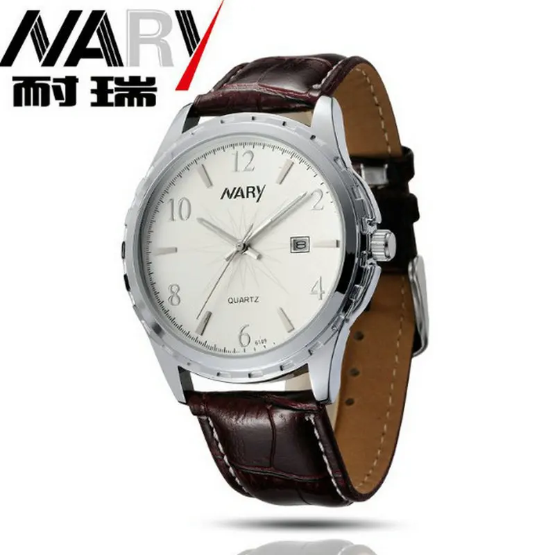 New business casual fashion watch male and female students temperament retro couple table calendar display