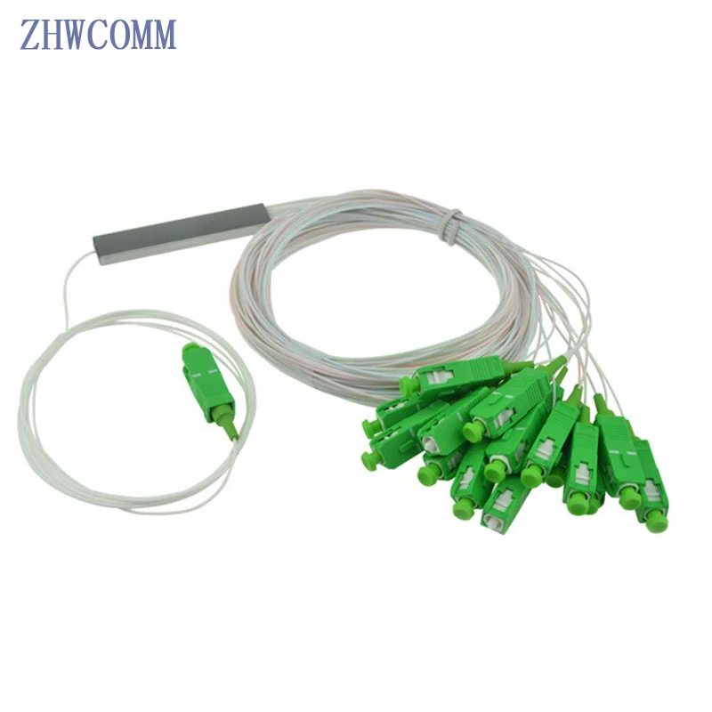 

high quality mini 1x16 Single mode SC APC Optical fiber Splitter 0.9mm Steel Tube PLC Connector1x16 FBT Optical Couple