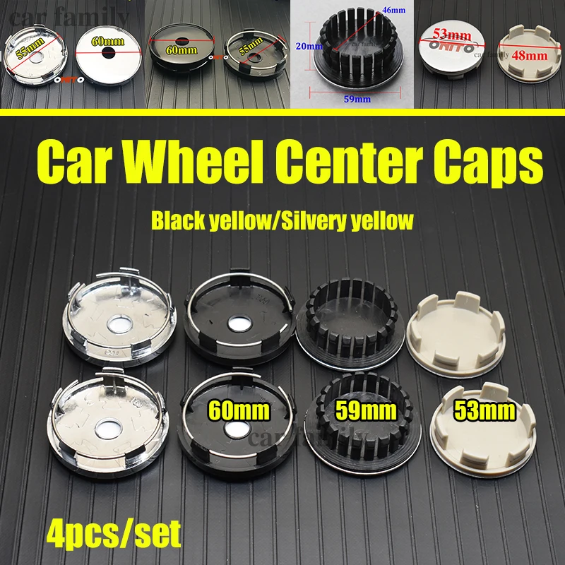 

4pcs/set 53mm 59mm 60mm Car Wheel Hub Center Caps Rims Wheel Covers For chevrolet chevy lanos orlando captiva lacetti aveo niva