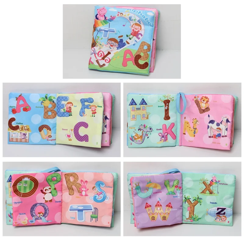 1 шт. детские мягкие игрушки Животные Вышитые ткань книги новорожденный раннего развития активность книги детские подарки