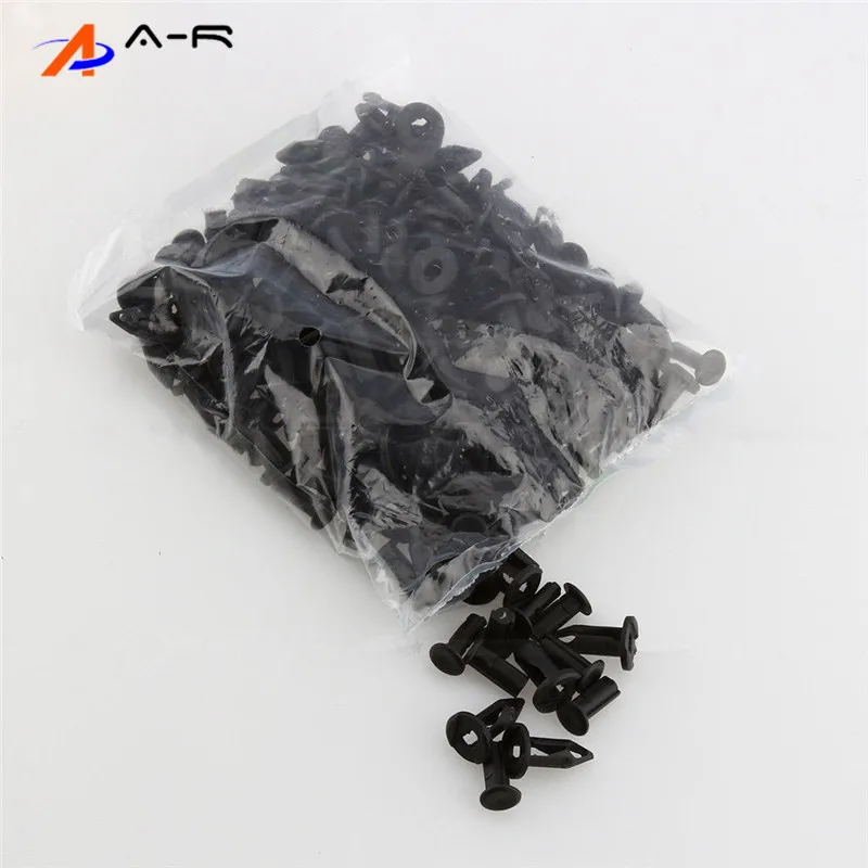 

50x 8mm Plastic Fender Clip Body Rivet Hole ATV quad UTV Push Pin Clips For Polaris Sportsman Rangers Rzr 550 850 XP 7661855