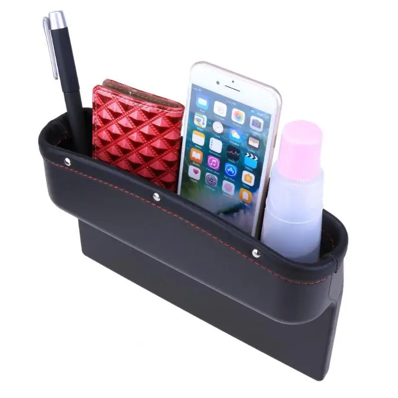 Universal Car Leather Leak proof Storage Box Car Seat Side Gap Pocket Holder Car Organizer for