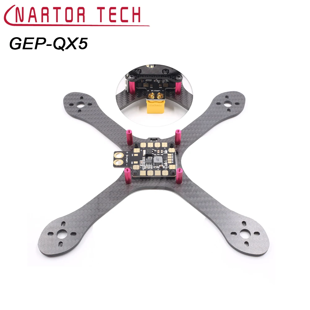 

GEPRC GEP-QX5 Carbon Fiber FPV Racing Frame For RC Quadcopter 195mm Frame Kit
