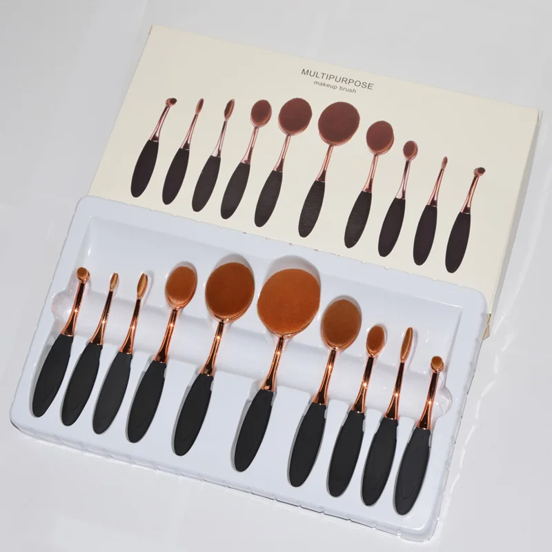 Urban Makeup Brushes Set Tools Oval Foundation Brush ...