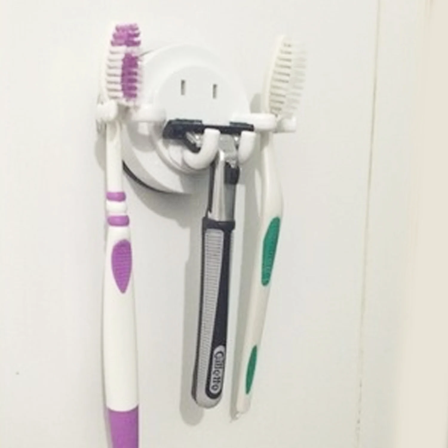 Powerful Vacuum Suction Cup Toothbrush Tooth Brush Holder Rack Strong