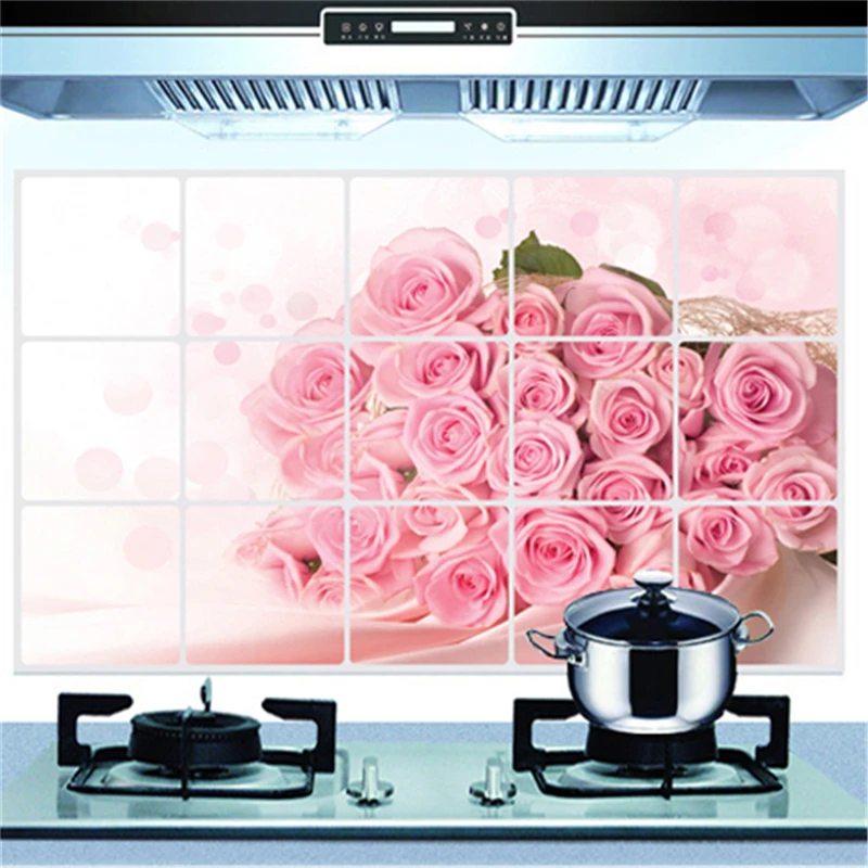 New Kitchen Lecythus Anti-oil Wall Stickers Multi-style Home Decor Mural Art Decals Home Indoor Decoration Accessories