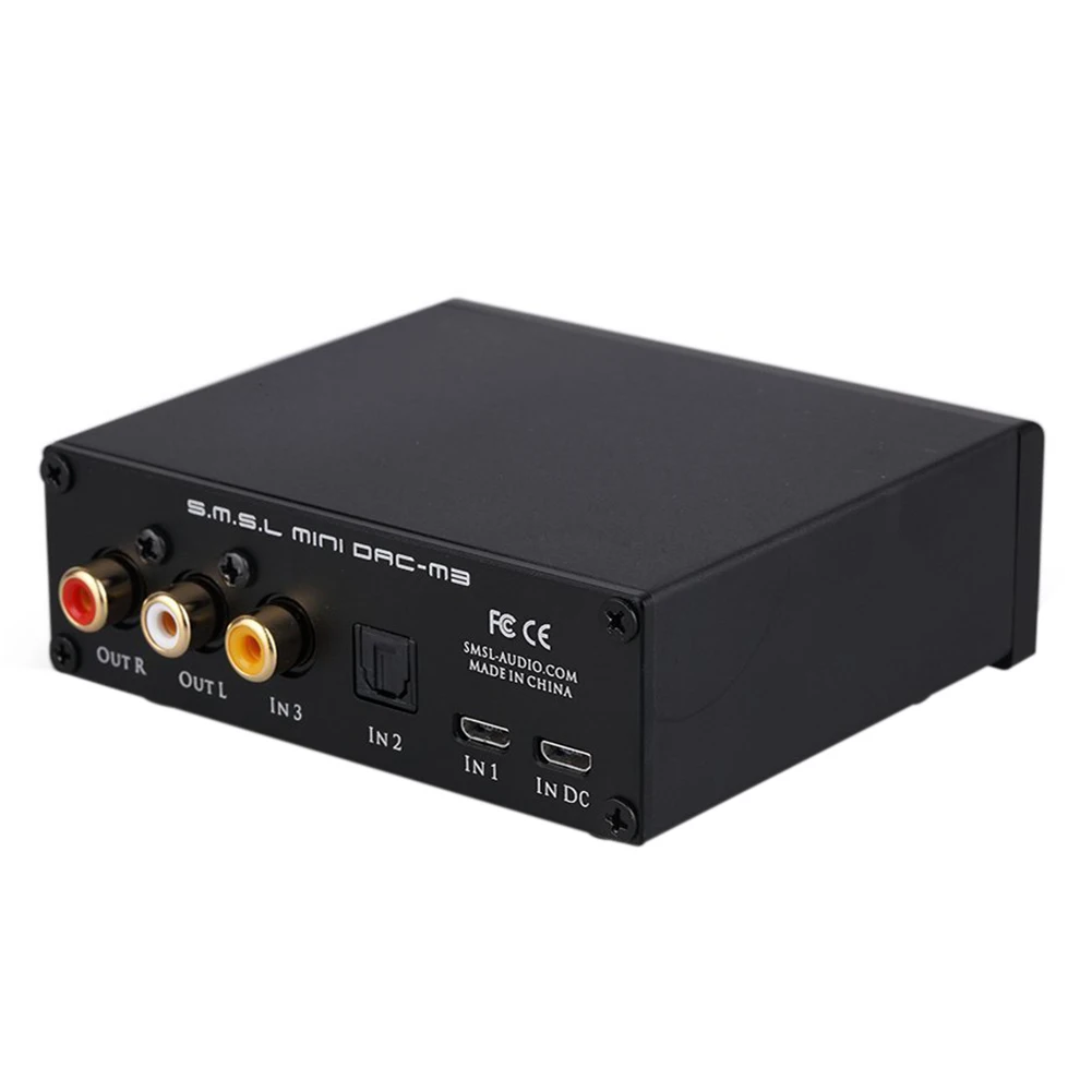 Top Deal SMSL M3 USB Powered Audio Decoder AMP Multi-function Optical Coaxial Headphone Amplifier Audio Decoder DAC Conveter