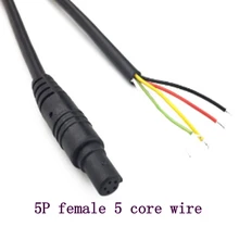 Автомобильная камера заднего вида, 5 ядер, 5 P, Женская линия, изображение автомобиля, задний удлинитель