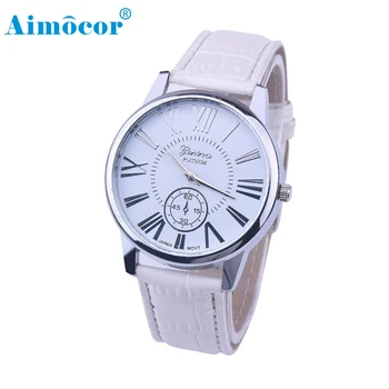 

2017 Newly Designed Rome Digital Leather Band Analog Dial Quartz Wrist Watch Gift 321