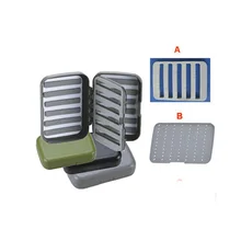 Aventik водостойкая муха рыболовная коробка два пенки дополнительно 5,12x3,44x1,36 дюймов/128x86x34 мм