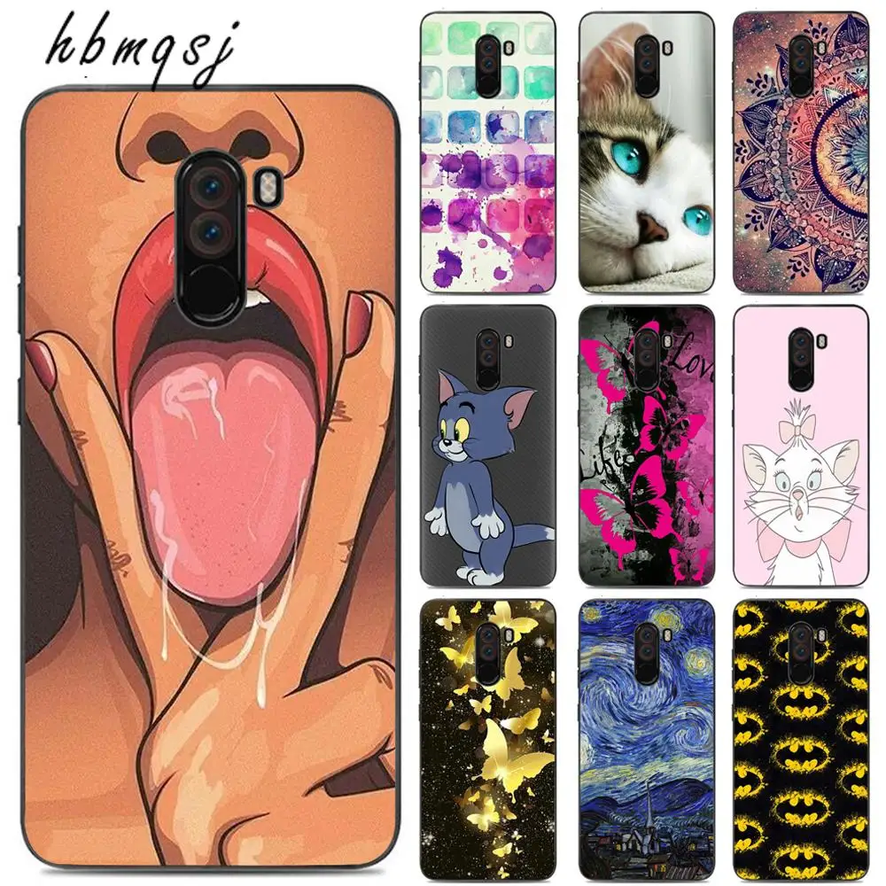 Fudna for xiaomi f1 pocophone case silicone soft butterfly cute mandala original coque pocphone phone back cover |