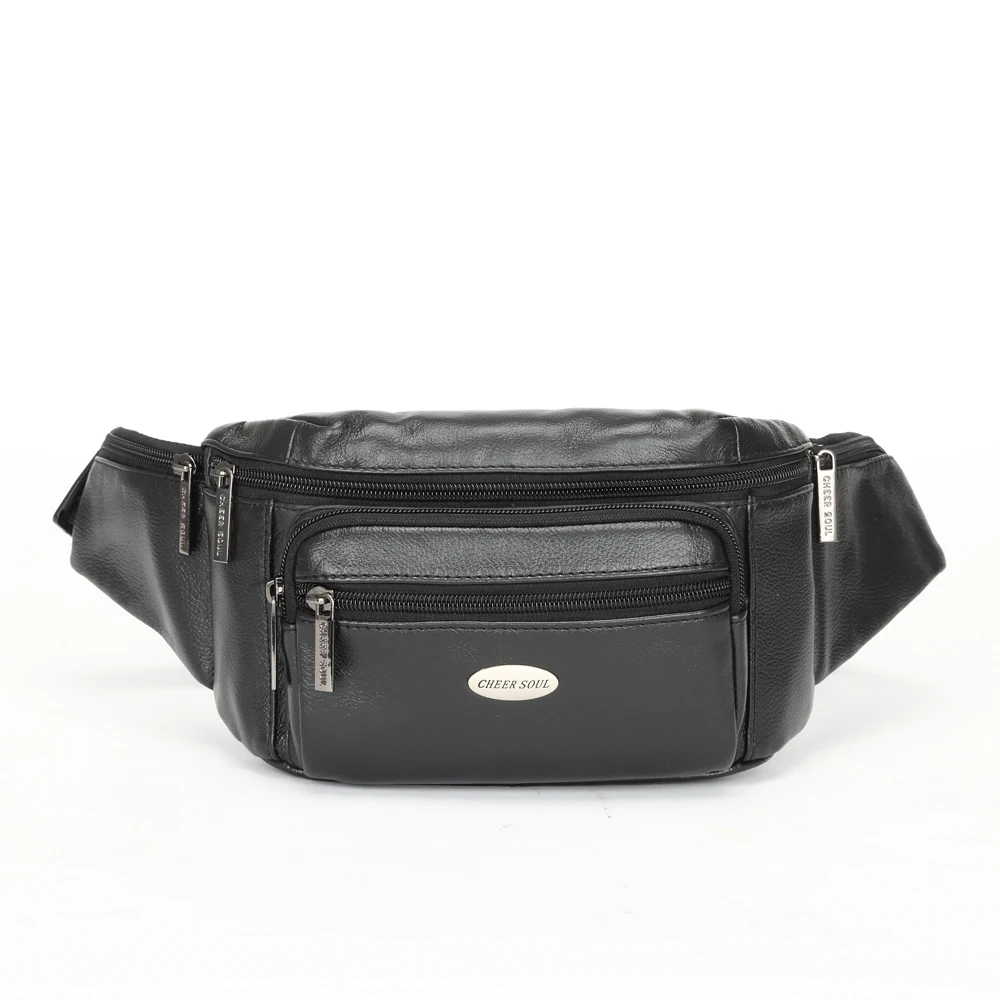 Casual Genuine Leather Men's Waist Bag Fashion Cow Crossbody Multifunctional Large Capacity Mobile Phone Key | Багаж и сумки