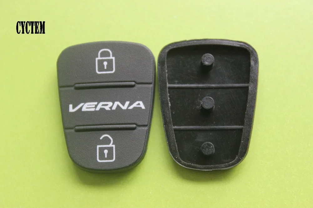 CYCTEM Замена резины пусковая площадка для hyundai Verna флип дистанционного ключа автомобиля оболочки
