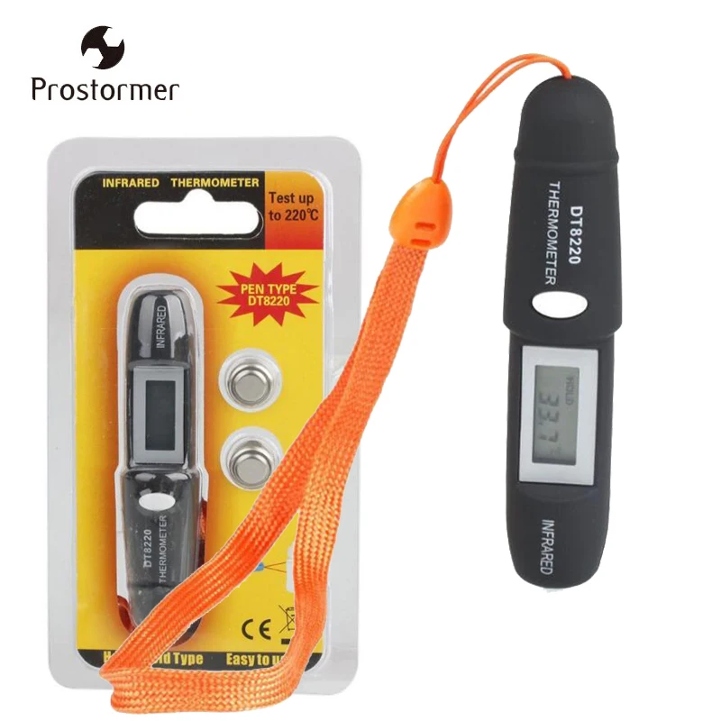 Prostormer LCD инфракрасный термометр портативный мини карманный ИК-измерительный
