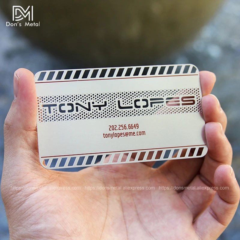 Металлическая карточка для деловых карт из нержавеющей стали|metal business card|metal