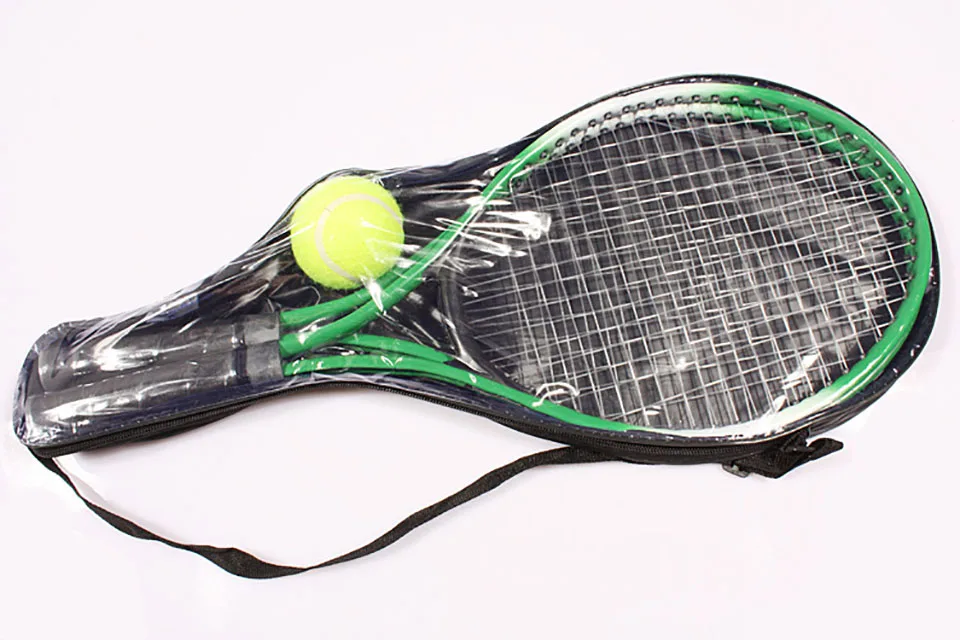 Teenager's Top Steel Material Tennis Racquets Set of 2 Display Green