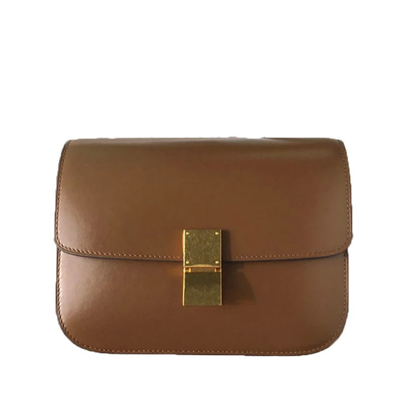 

Buyuwant Genuine leather bags for Women Retro box bag leather handbag simple square shoulder bags GN-SB-fgxfjy