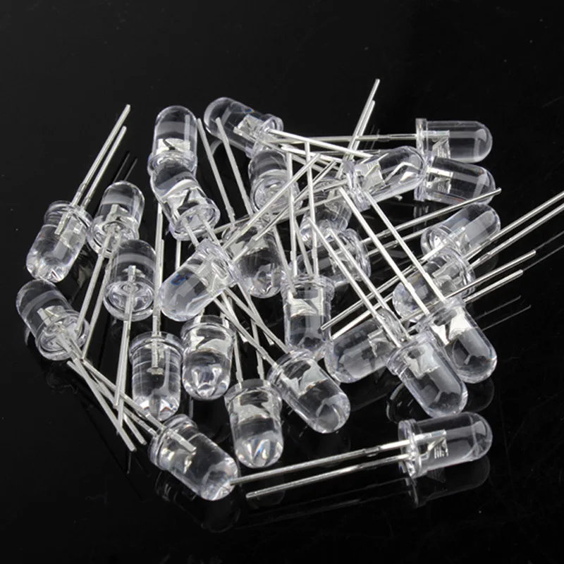 Pro Lighting Accessories 200pcs F5 Ultra Bright 5MM Round Water Clear