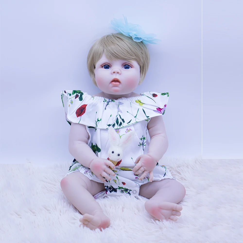 Реалистичная Спящая кукла принцессы Reborn Baby Toy 22 ''безопасная и Нетоксичная полная силиконовая виниловая Boneca Reborn 55 см детский подарок на день рождения