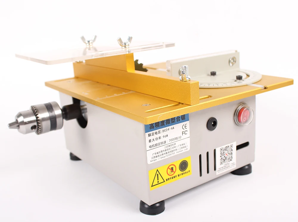 Mini Table Saw Handmade Woodworking Bench Lathe Electric Polisher