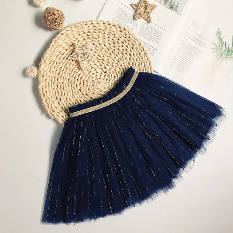 design 2 navy blue Сезон весна-осень-лето; юбка для танцев для девочек белые кружевные юбки для девочек Фантазийная юбка-пачка для маленьких детей; сетчатая балетная юбка-пачка; JW3515 - Цвет: design 2 navy blue