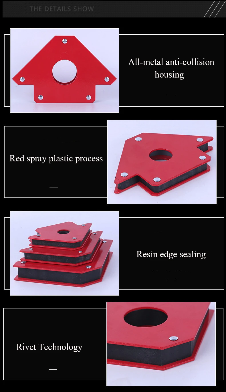 Сварочный позиционер Электрический сварочный магнит Железный вспомогательный инструмент крепежный зажим Прямоугольный Многофункциональный мультиугол