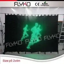 Складной светодиодный экран портативный занавес фон