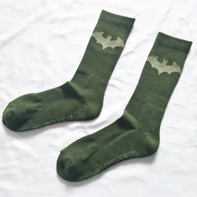 Marvel чудо-женщина знак печати носки Каратель Косплей Бэтмен Капитан Америка Персонализированные смешные happy funky для женщин мужчин sokken