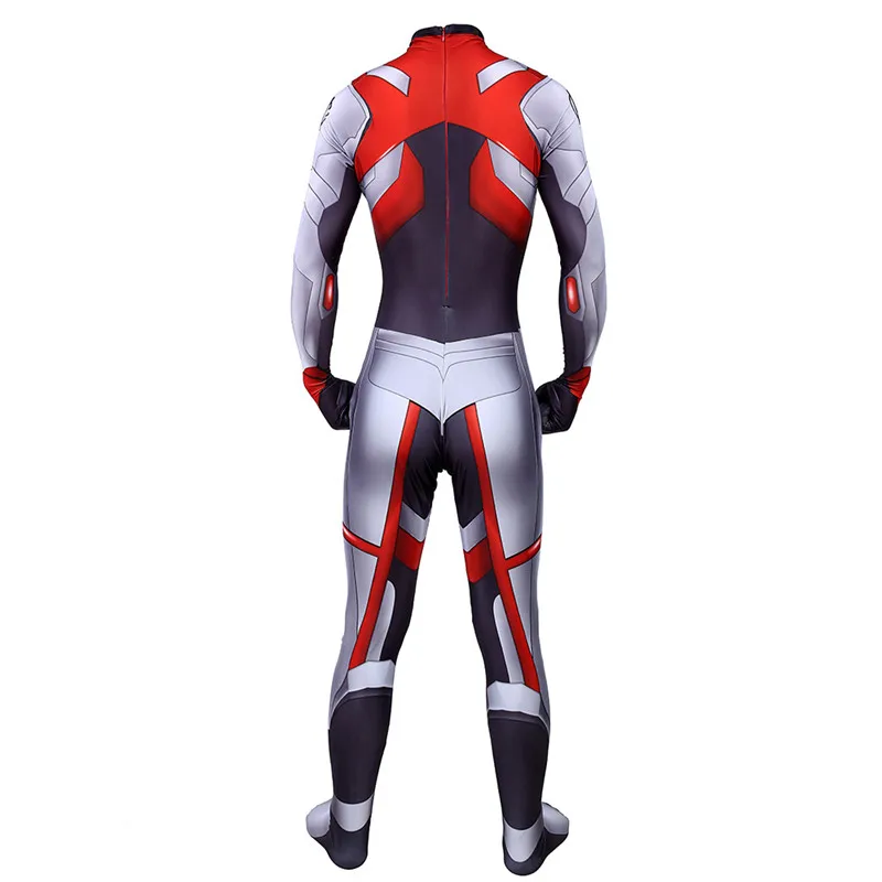 Для взрослых и детей Мстители Endgame Quantum Realm костюм супергероя Marvel косплэй Zentai Боди Комбинезоны для женщин мужские обувь мальчико