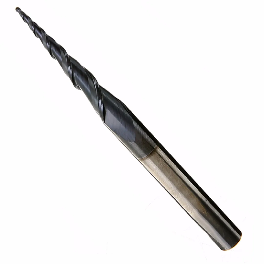 1pc Ball Nose Taper End Mill 2 Flute HRC55 Milling Cutter R0.5*D6*30.5