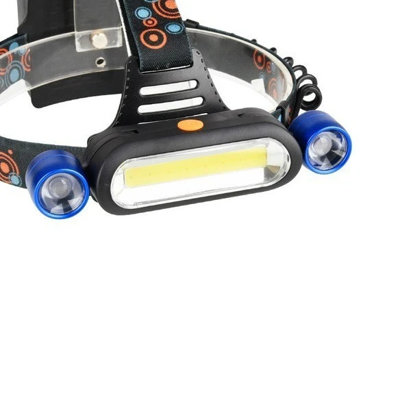 Cob светодио дный светодиодный налобный фонарь 4 режима водостойкий налобный фонарь Lanterna для наружного кемпинга ночной рыбалки синий