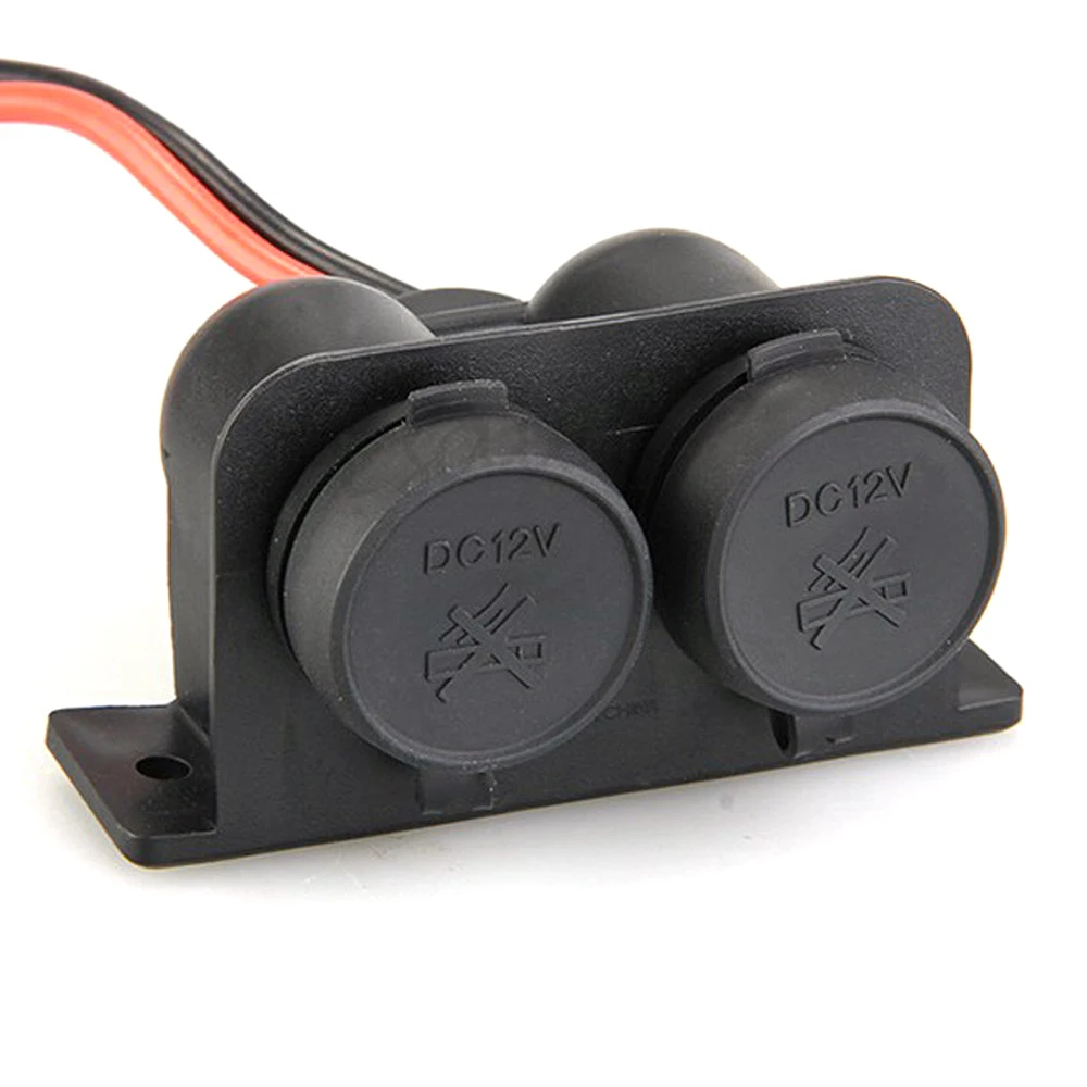 12 V 2 Way водонепроницаемый автомобильный прикуриватель двойной разъем адаптера для коннектора