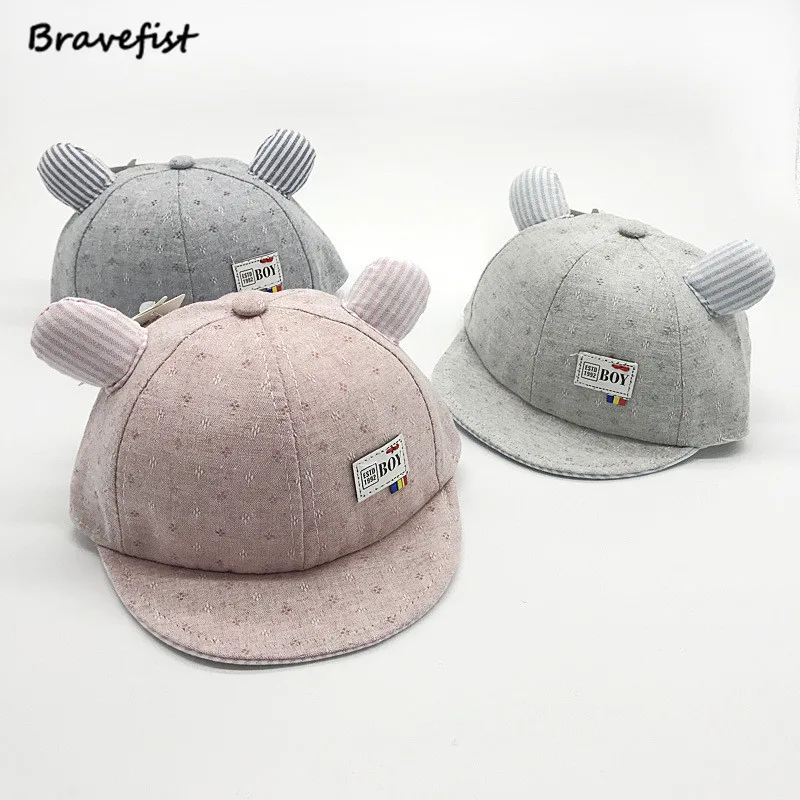 

Spring Autumn Baby Baseball Caps Baby Hats Children Infant Beanies Kids Caps Photography Prop Headwear Korean Cotton Hat 2018