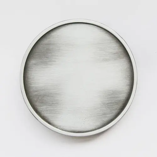 JEAN'S FRIEND Antique Brushed Silver Rectangle Blank Belt
