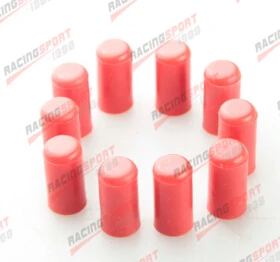 10 шт. 8 мм силиконовая заглушка для впускного вакуумного шланга Концевая заглушка силиконовая крышка - Цвет: RED