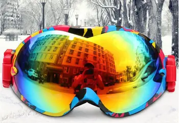 

Hot sale!Ski goggles double layers UV400 anti-fog big ski mask glasses skiing men women snow snowboard goggles,Free shipping
