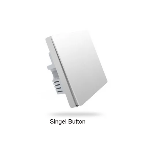Xiao Mi Aqara умный переключатель светильник с дистанционным управлением Zigbee Wifi беспроводной ключ переключатель умный дом работа с Mi Jia Mi Home App - Цвет: Single Button