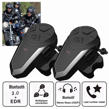 

2 Sets BT-S3 Intercom Intercomunicador Moto Helmet Bluetooth Headset for 3 Riders Motorcycle Communication Interphone MP3 GPS