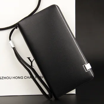 

2017 Long Wallet Design PU Leather Bag New Fashion Men Wallets Card Holder Cash Purse Clutch Men Casual Long Money Bag For Man