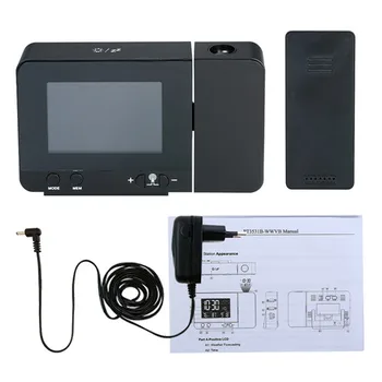

LCD Digital Projection Alarm Clock Date Dual Alarm Snooze Function Radio-Controll Wireless Weather Station Projection Clock