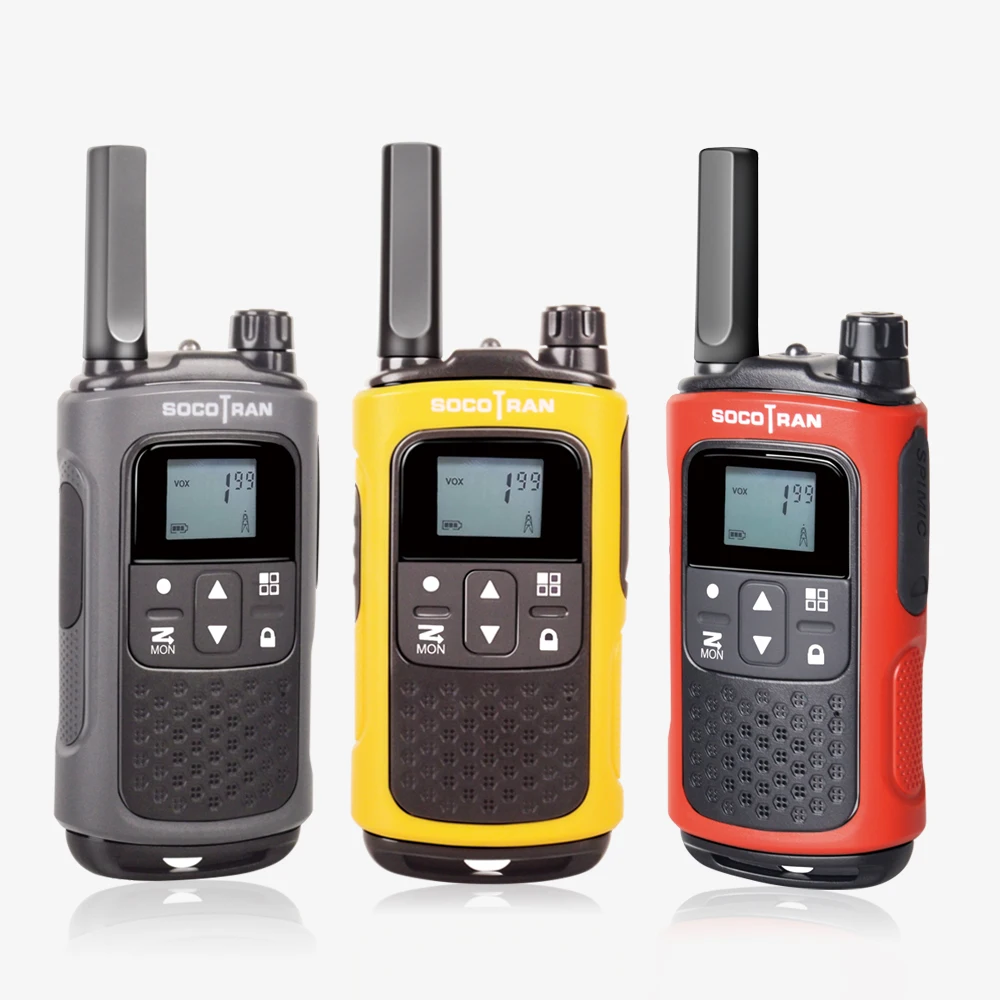 

SocoTran PMR 446 License Free Walkie Talkie Scan VOX & Privacy Codes with Rechargeable Battery Ham 2 Way Radio Adults & Kids Use